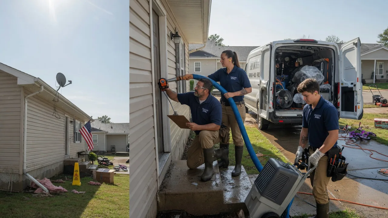 Ceiling Water Damage Restoration in Hamshire, TX near me